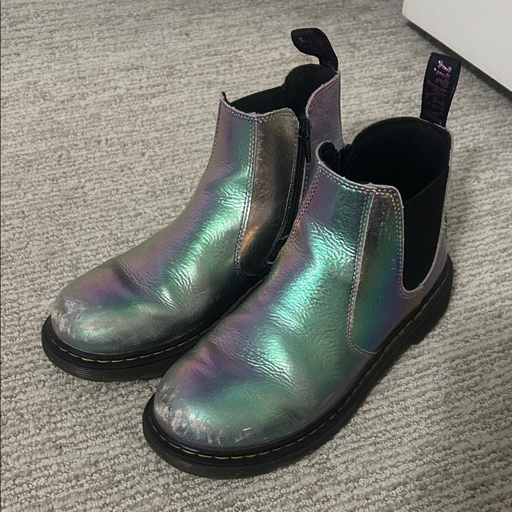 Dr Martens 2976 Rainbow Crinkle Chelsea Boots